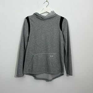 Under Armour Sweater Men’s Size Small Gray Loose Pullover Hoodie Cold Gear.